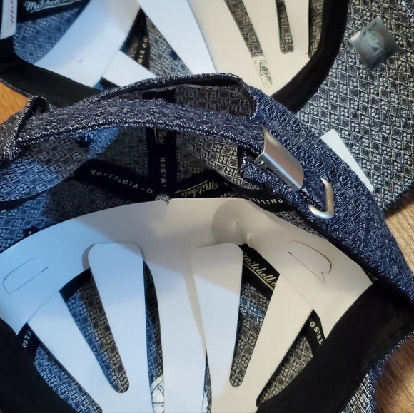 Mitchell & Ness Golden State Warriors Reverse Denim Slouch Strapback Hat -NWT - Picture 6 of 9